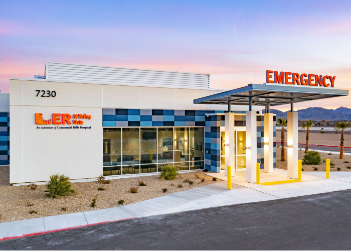 Sala de emergencias en Vista Valley, Valley Health Systems, Las Vegas, Nevada