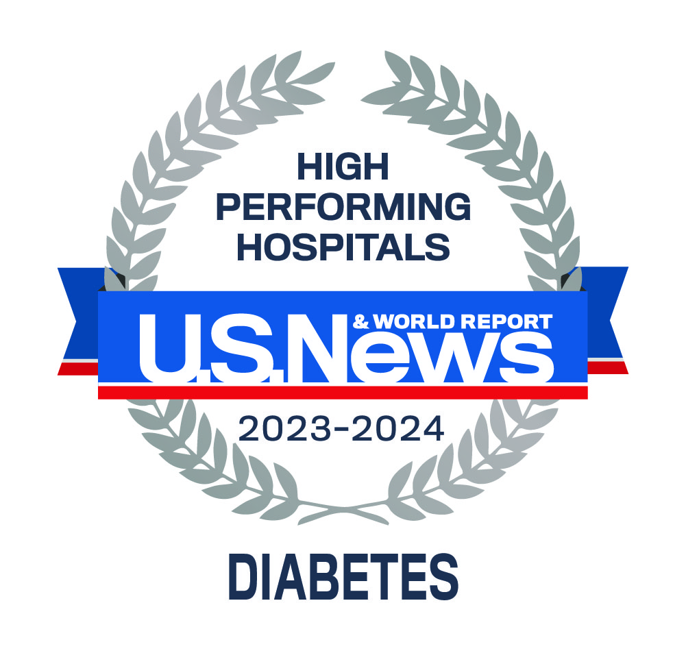 US News & World Report diabetes emblem