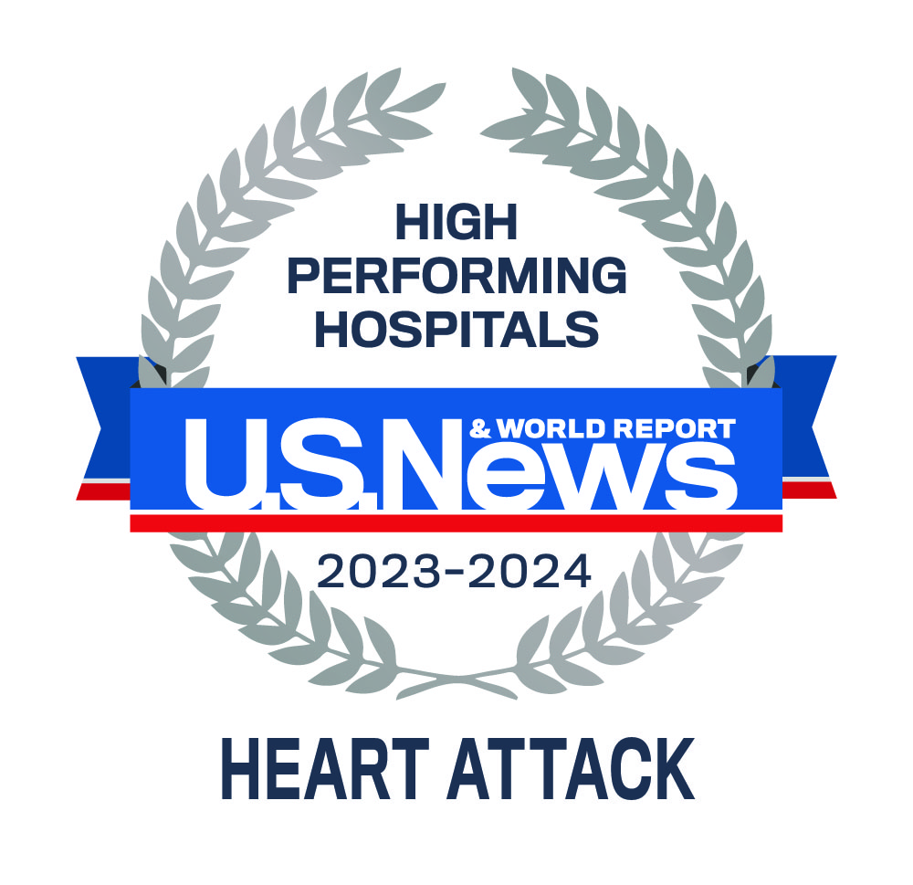 Emblema de ataque al corazón de US News & World Report