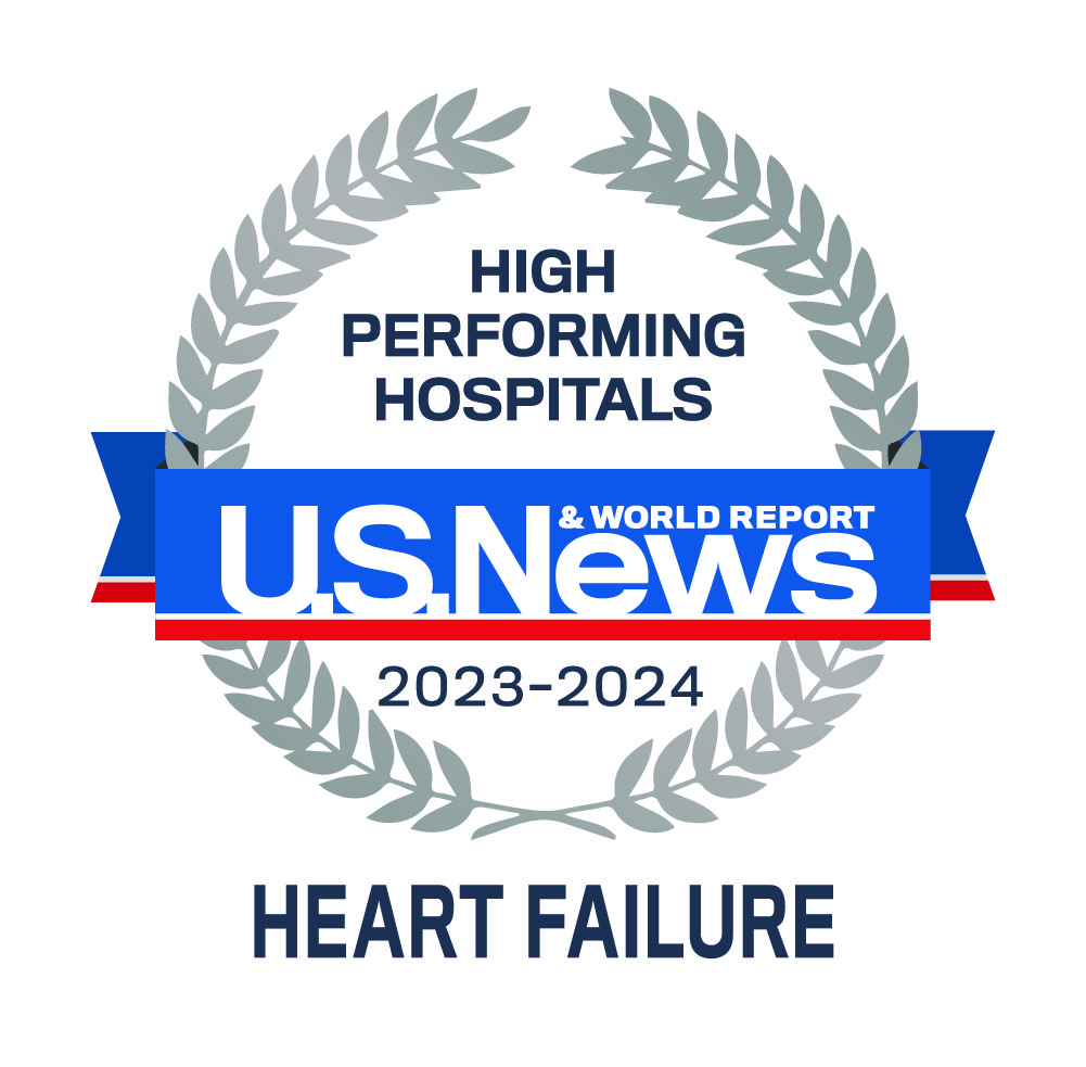 US News & World Report heart failure emblem