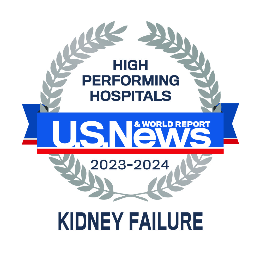 Emblema de insuficiencia renal de US News & World Report