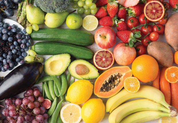 Assortment of fruits and vegetables