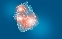 heart graphic on a blue background